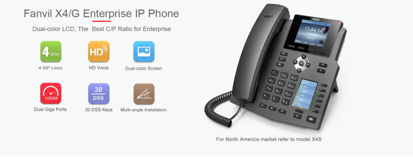 Fanvil X4G- Enterprise IP Phone with 4 SIP Lines in kenya