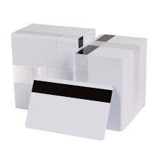 magnetic stripe   High quality White PVC Cards